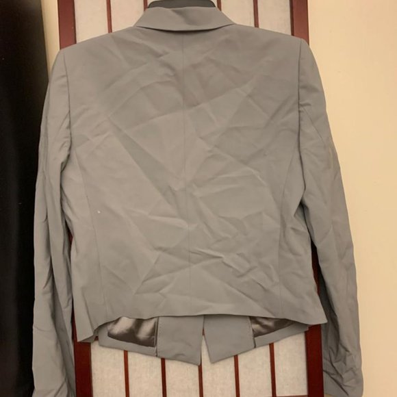 elie tahari lindley suit jacket blazer geometric grey size 8 nwt